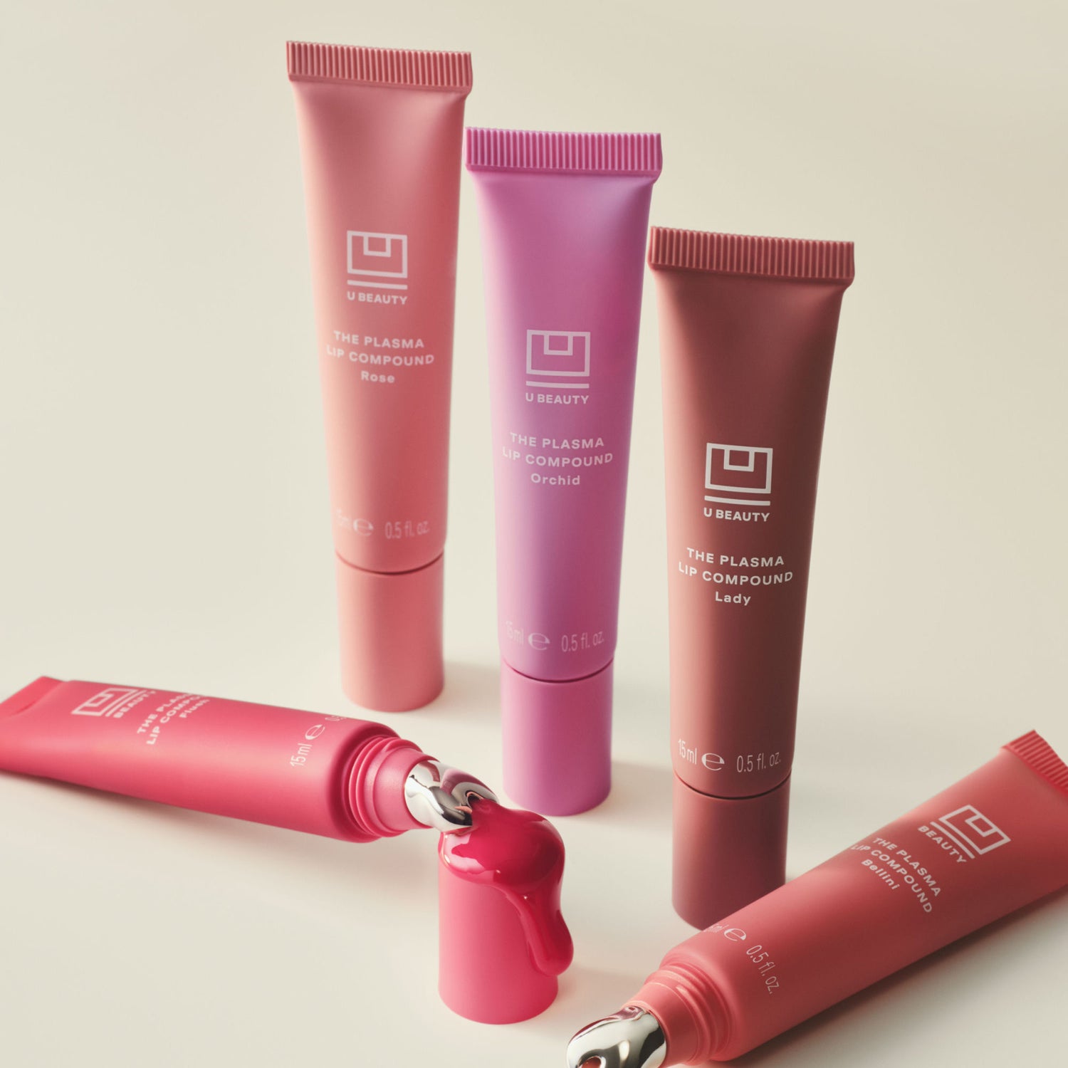 Lifestyle image of U Beauty The Plasma Lip Compound Tinted variant: Tulle