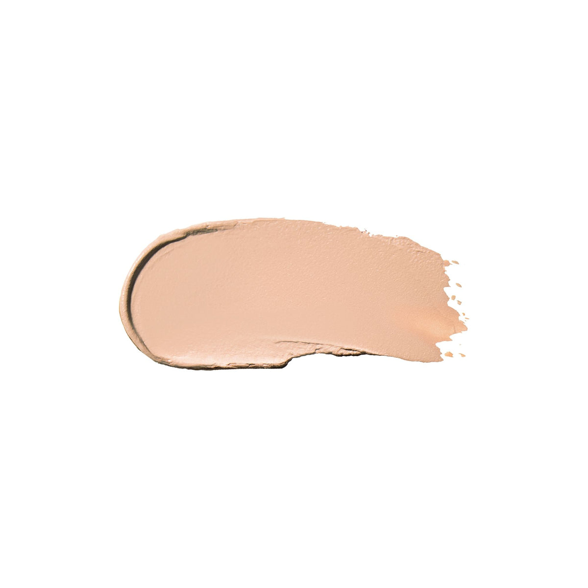 A swatch of light beige matte cream eyeshadow from the RMS Beauty Cashmere Matte Eyelights.