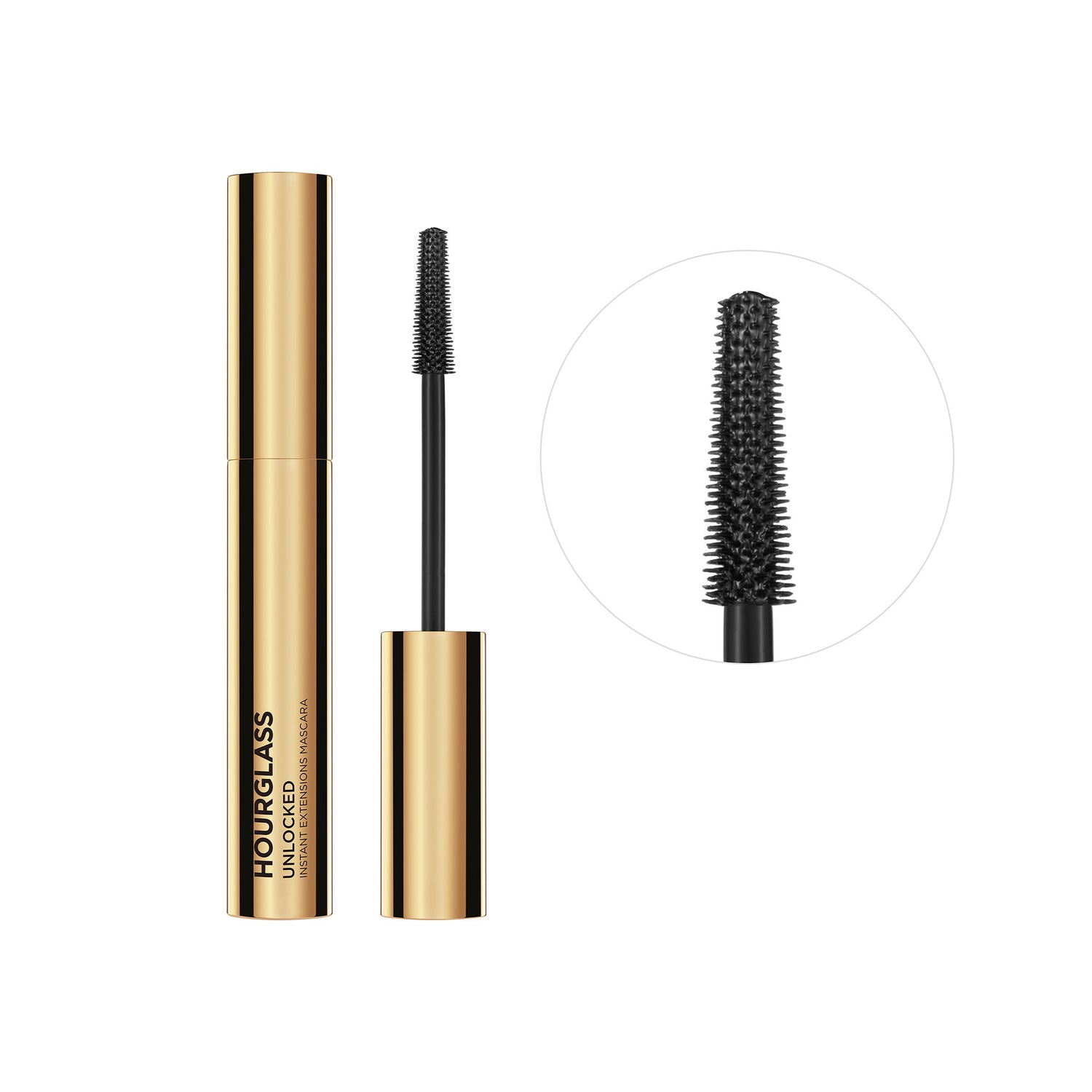 Image of a closed Hourglass Unlocked Instant Extensions Mascara variant: Ultra Black