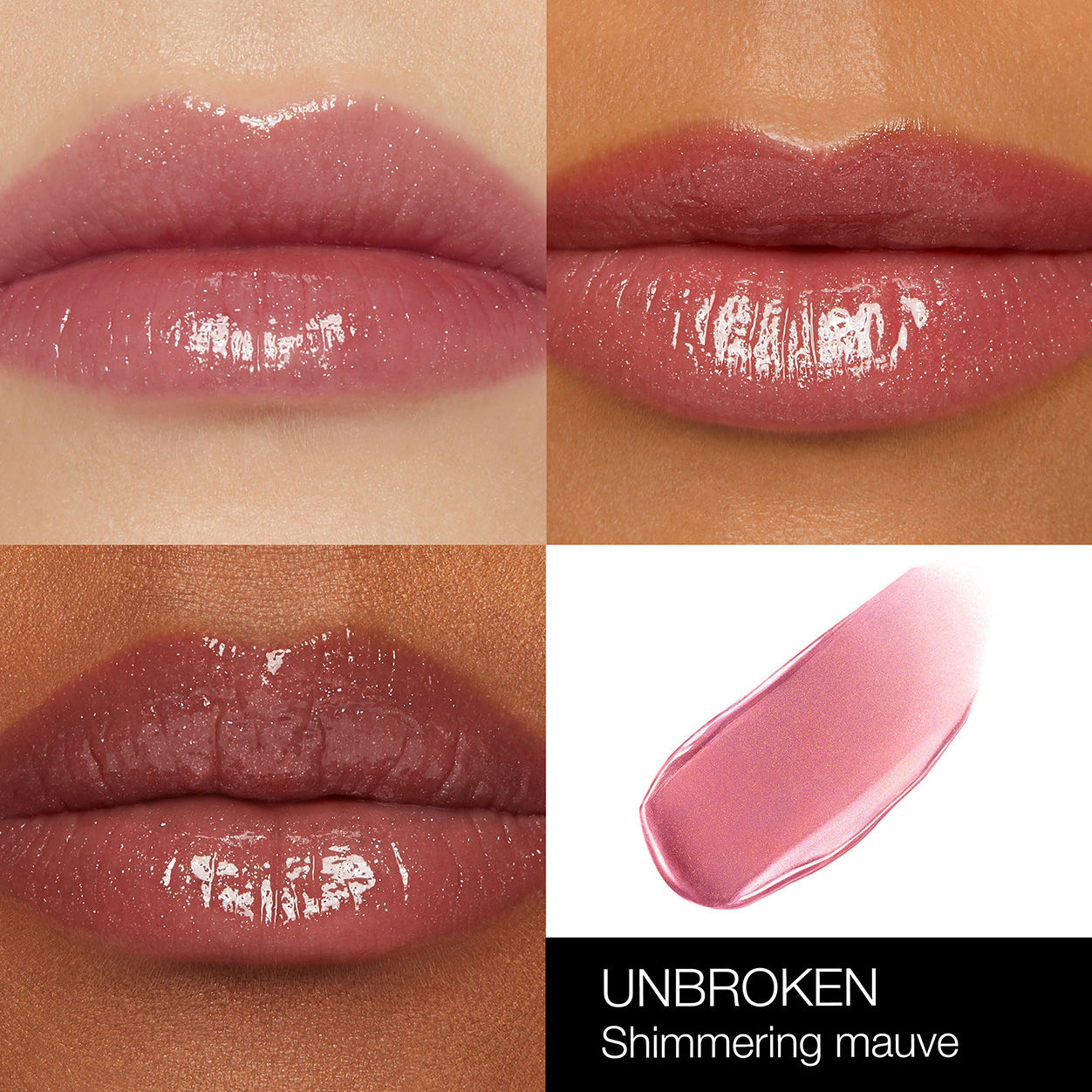 Model image of Nars Afterglow Lip Shine variant: Unbroken