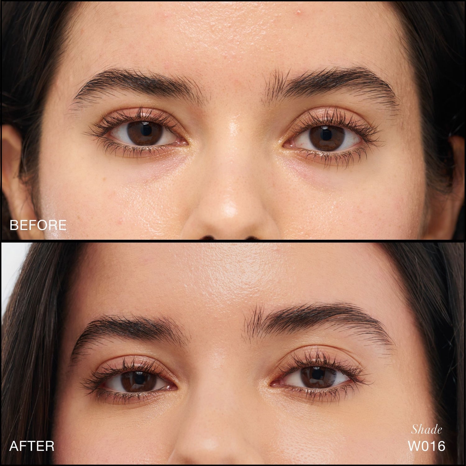 Before and after results of using RMS Beauty Revitalize Hydra Concealer variant: W016