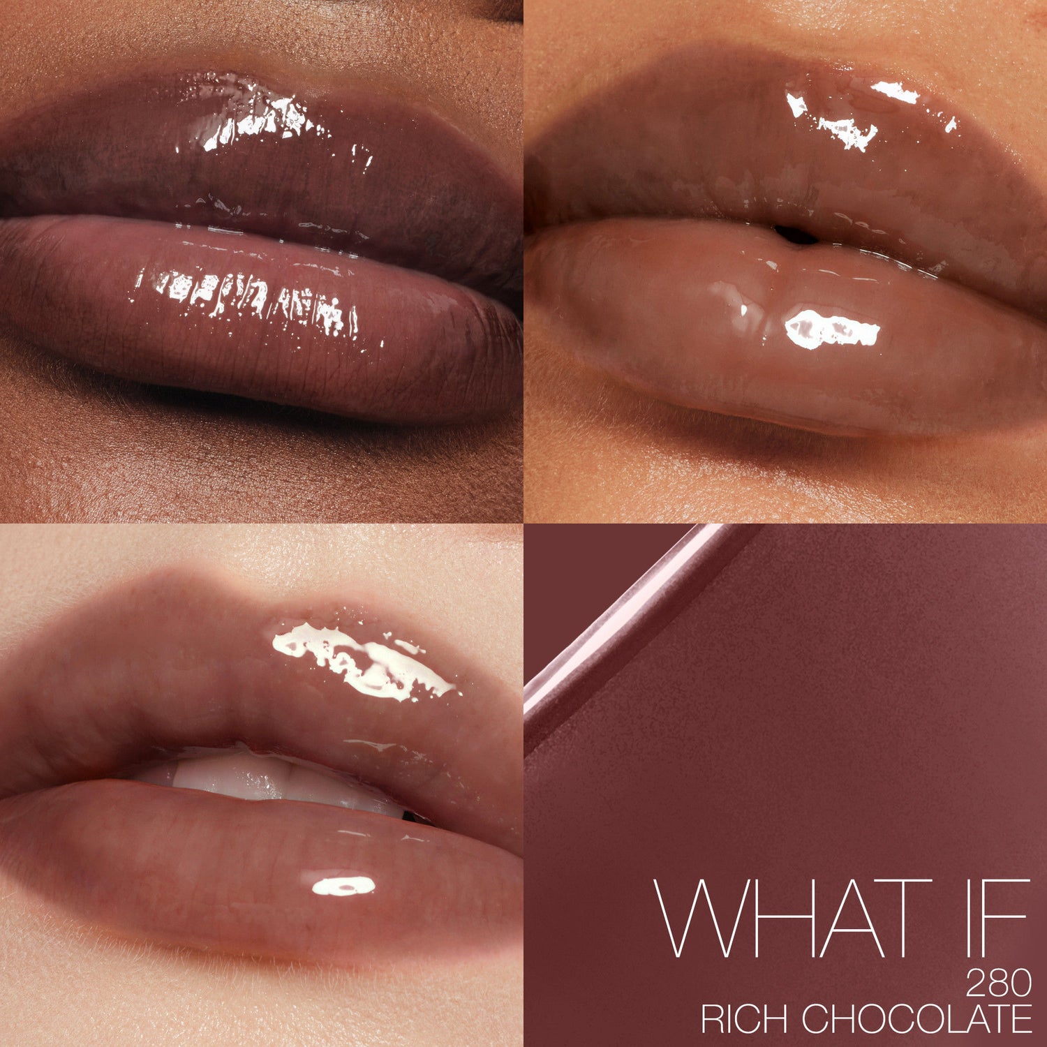 Model image of Nars Afterglow Lip Shine variant: What If