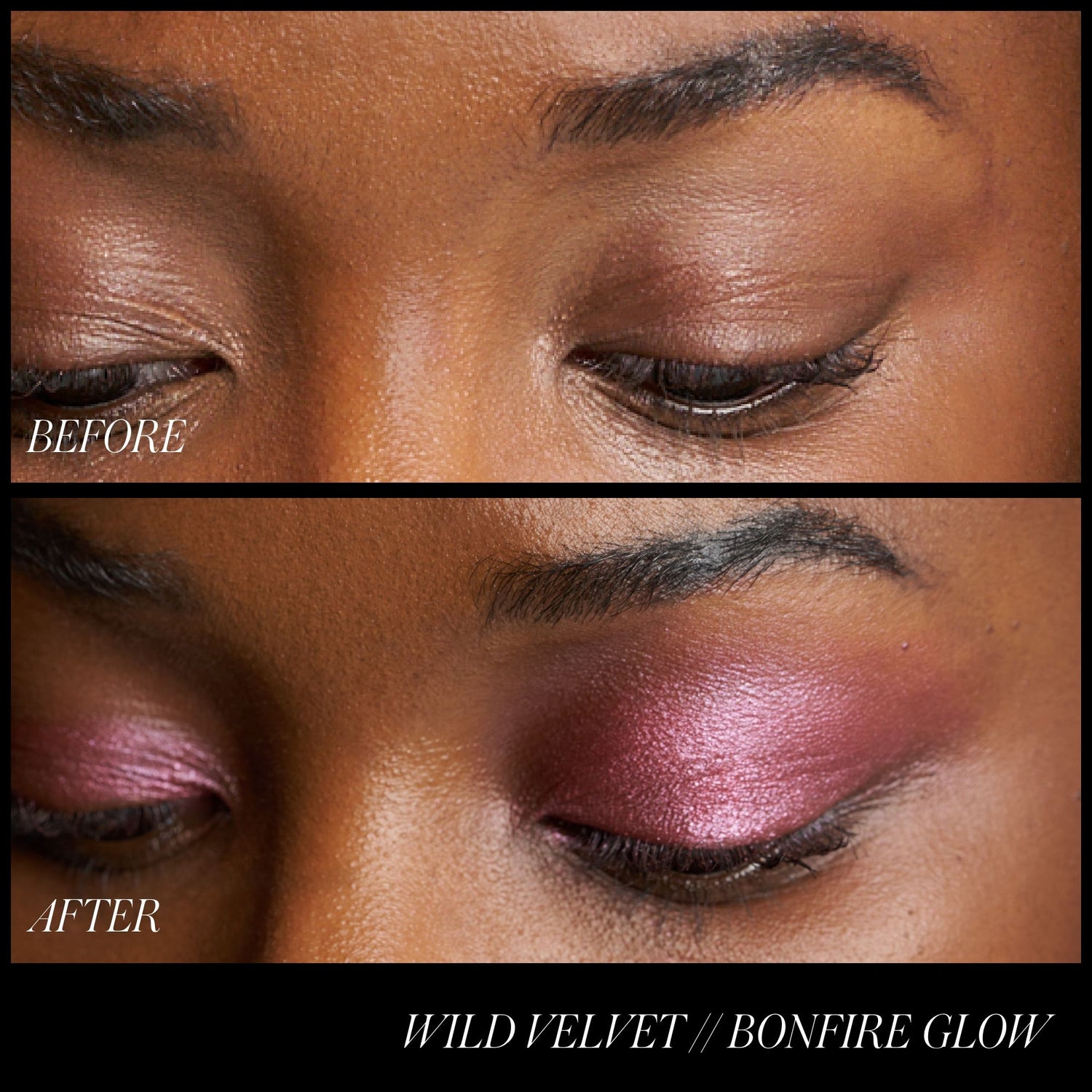 Before and after results of using variant: Wild Velvet