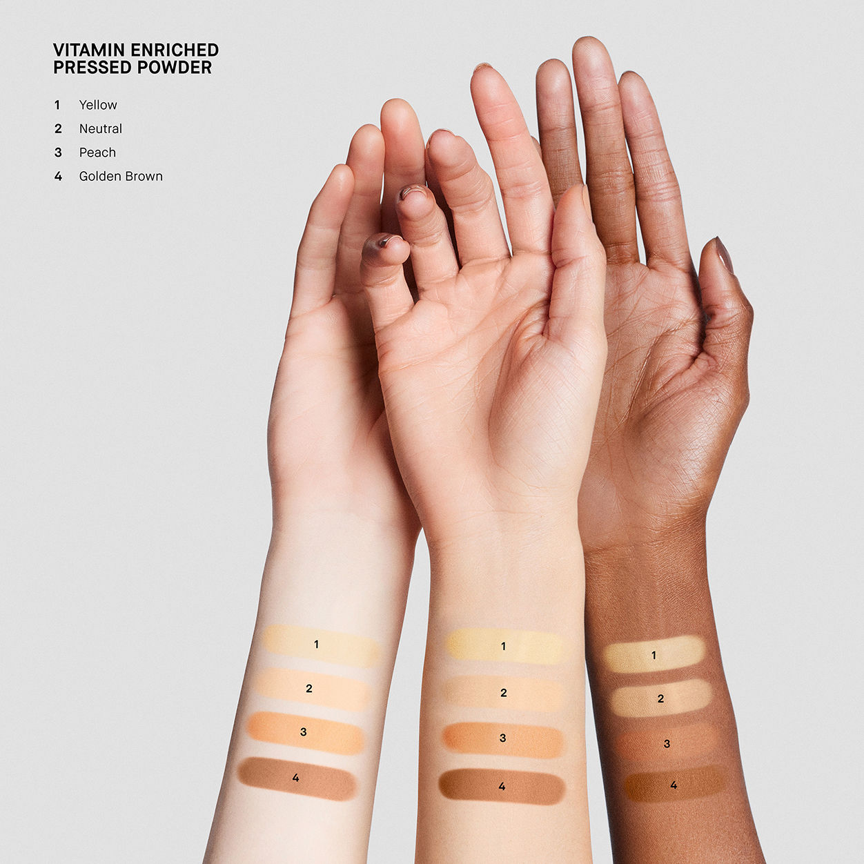 An arm swatch of Bobbi Brown Vitamin Enriched Pressed Powder variant: Yellow