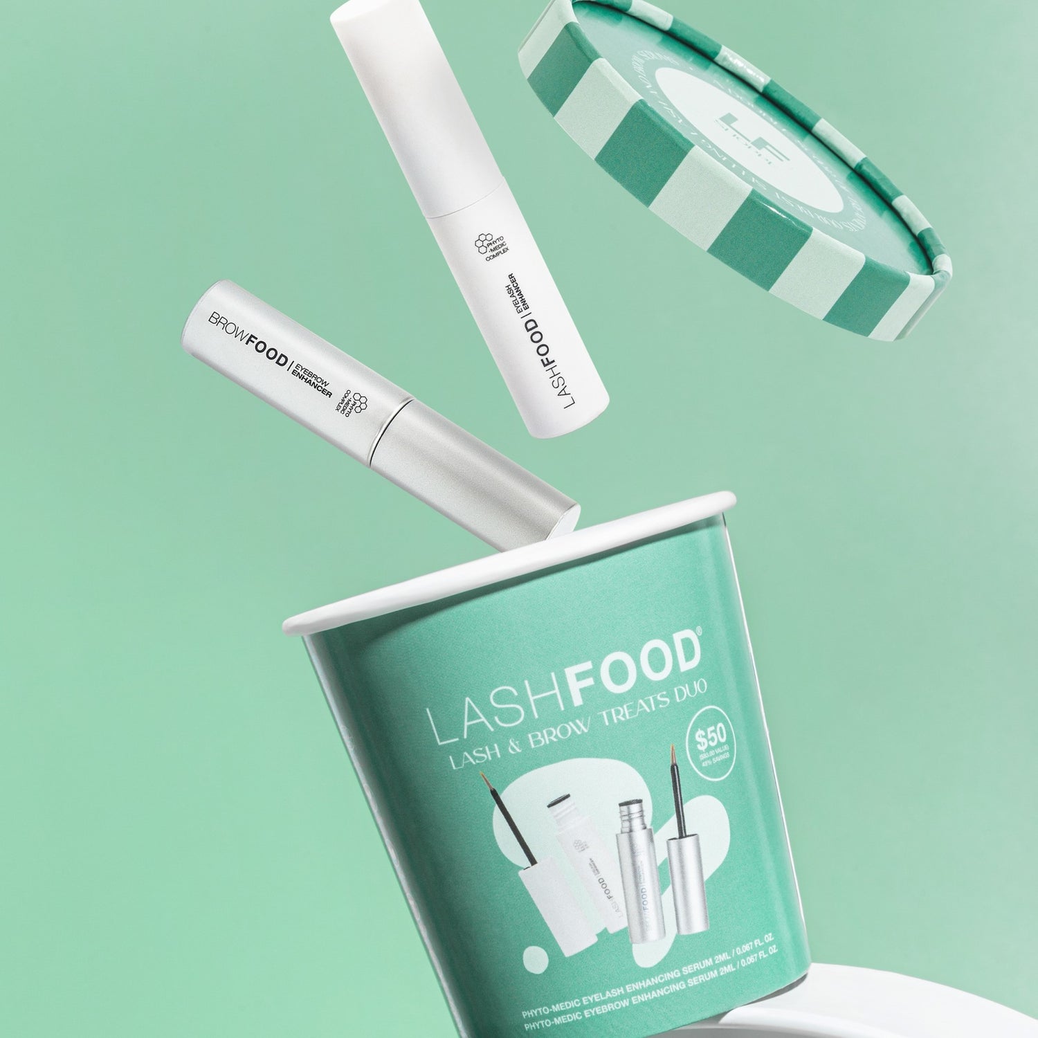 LashFood Lash and Brow Treats Duo . This product is in the color clear
