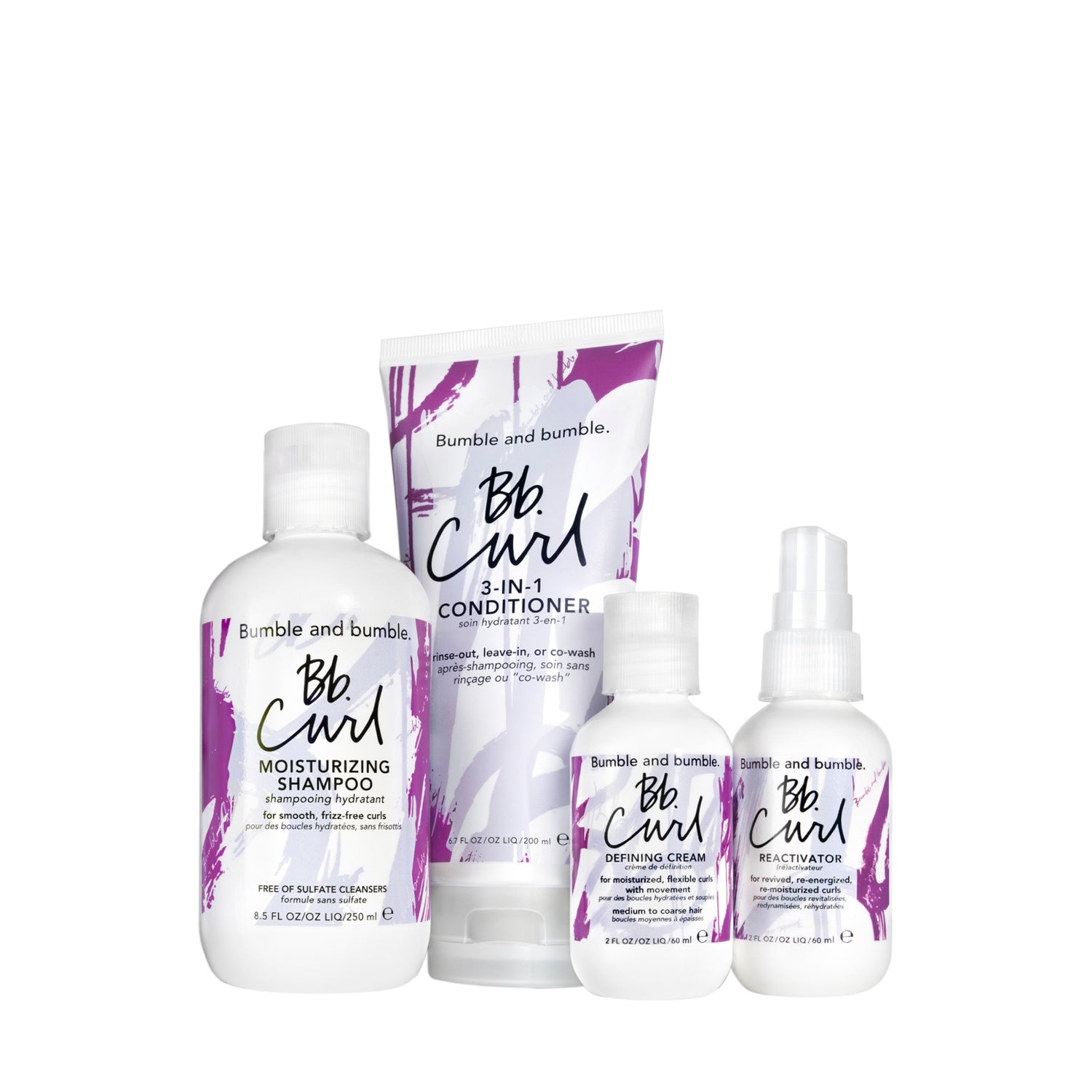 Limited edition Bumble and Bumble All About Defined Bb. Curls brand collection image . This product is for black hair