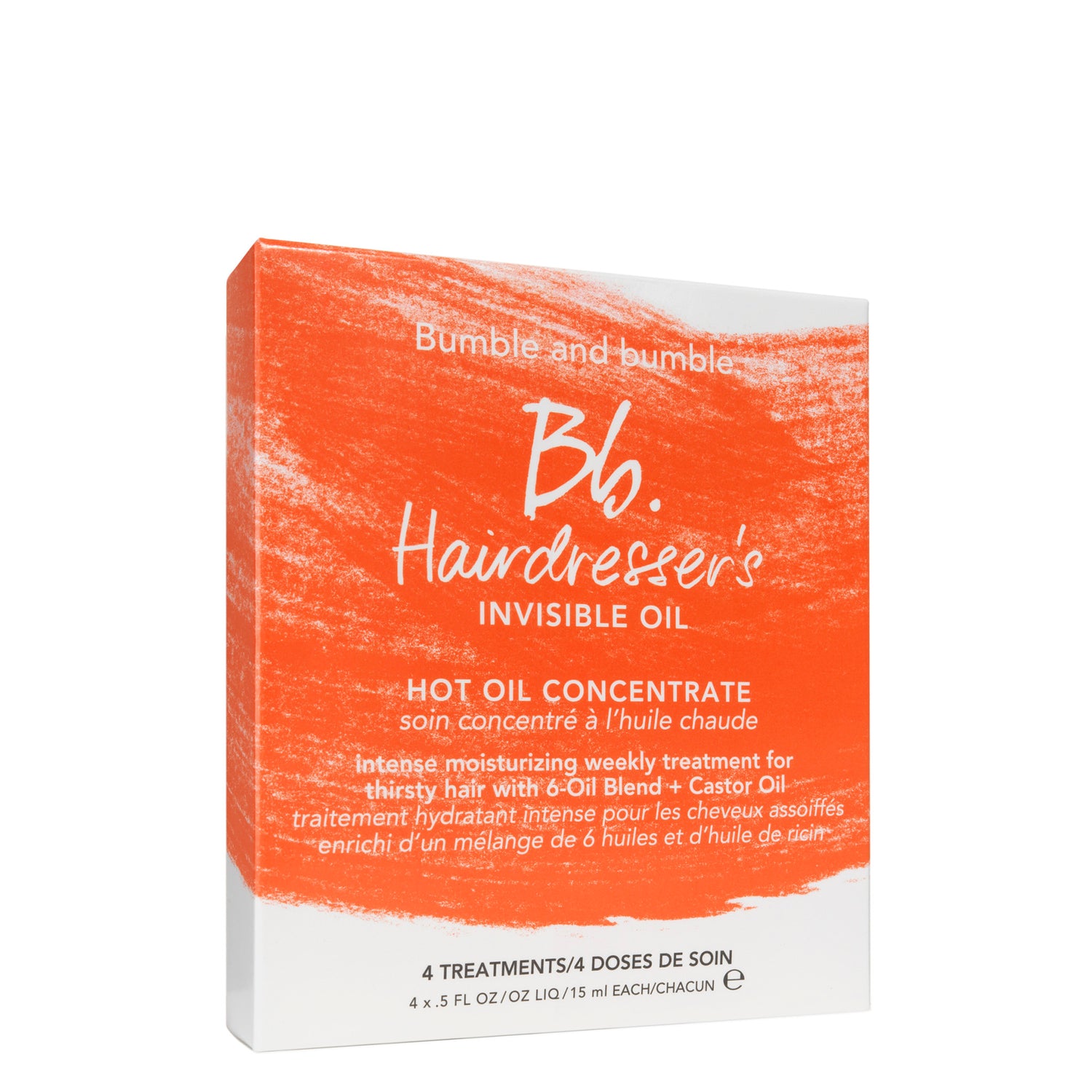 Bumble and Bumble Hairdresser's Invisible Oil Hot Oil Concentrate before and after image .