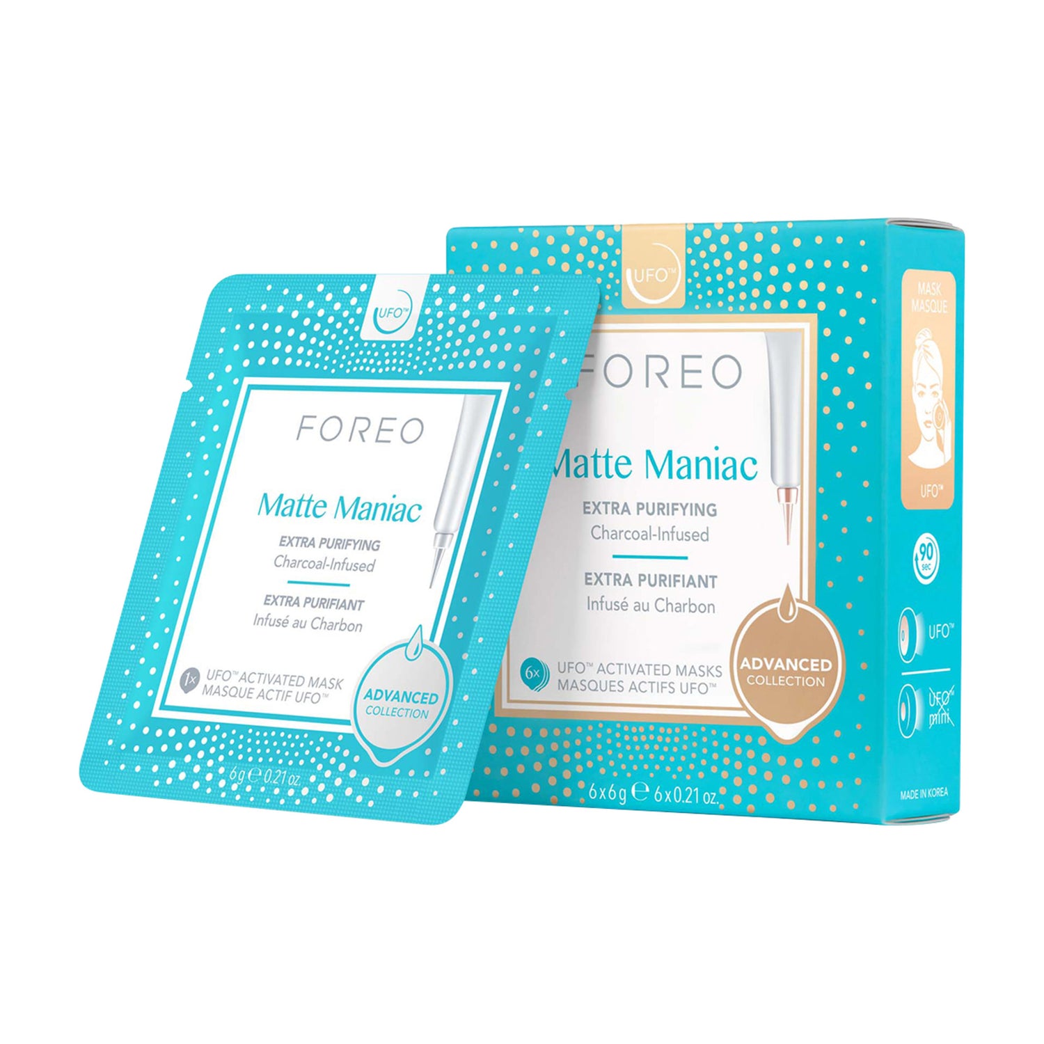 Foreo Matte Maniac Mask box image.