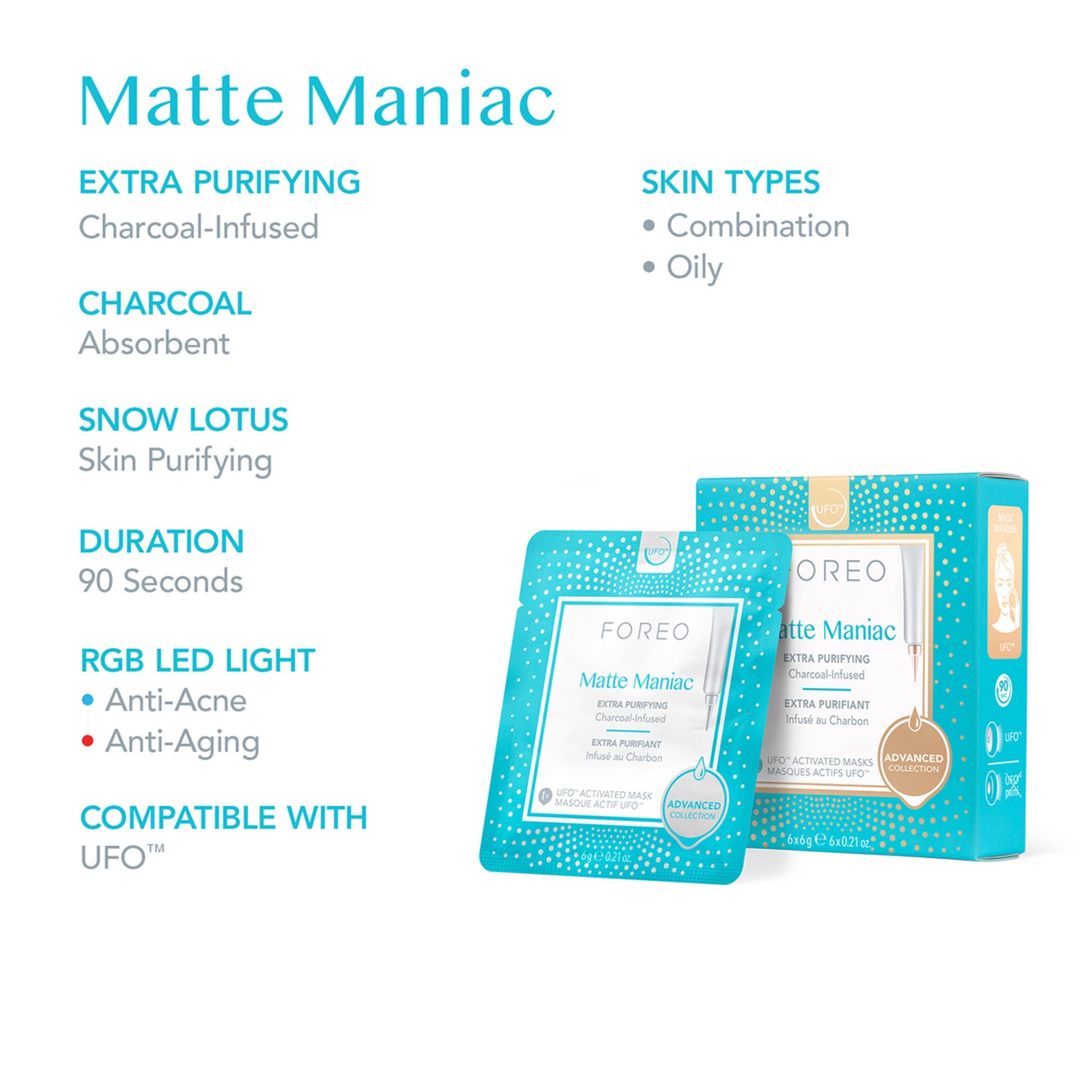 Foreo Matte Maniac Mask lifestyle image .