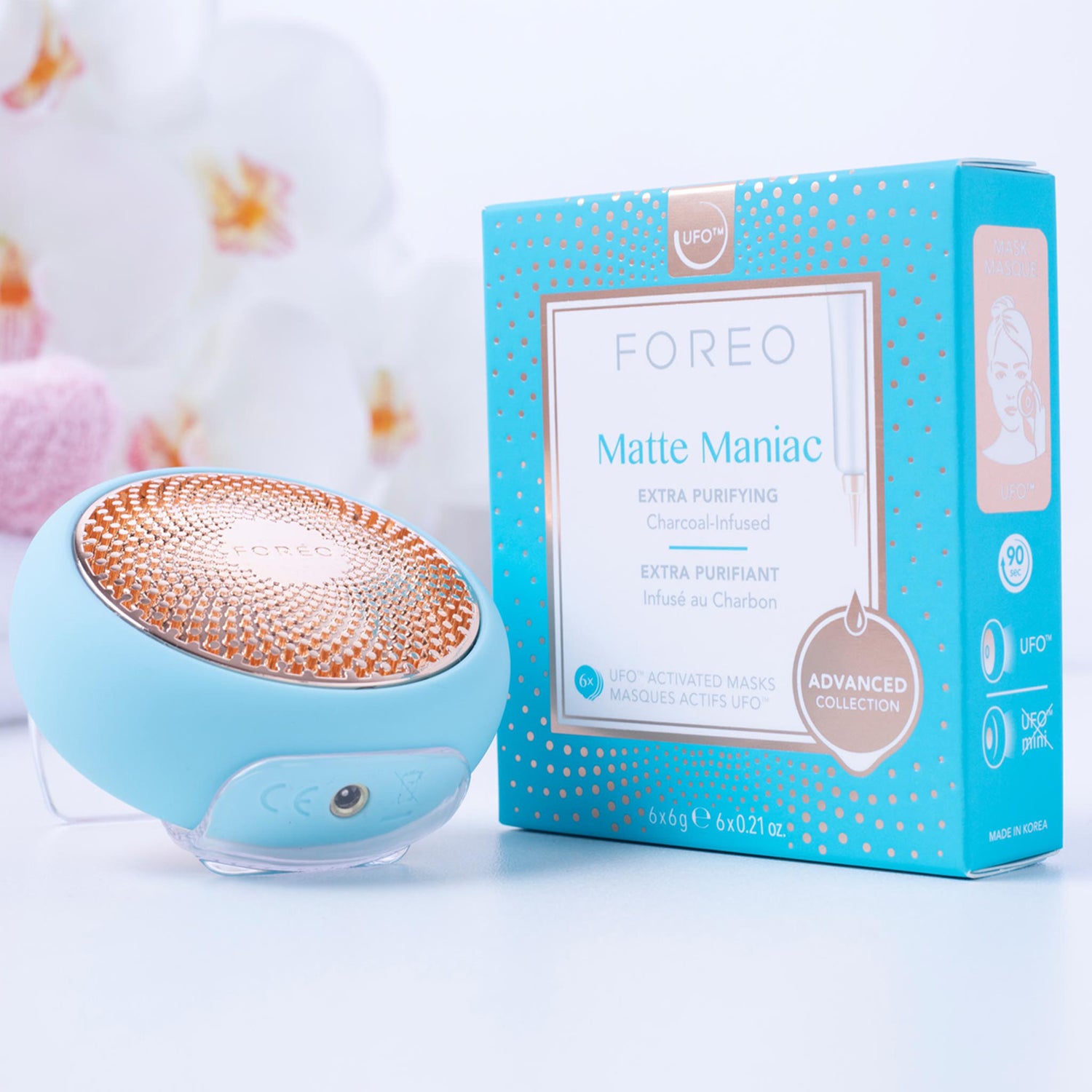 Foreo Matte Maniac Mask infographics image .
