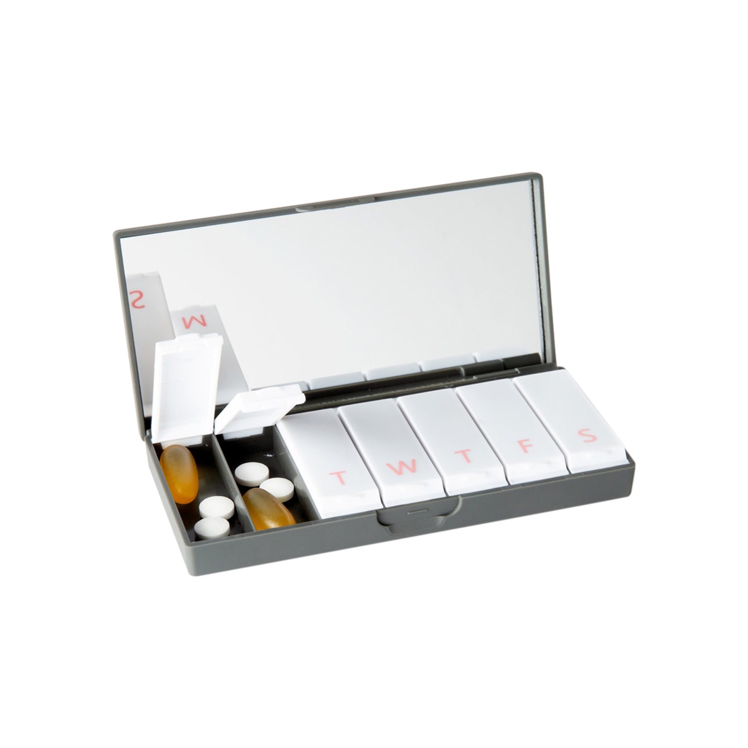 Port and Polish Charcoal Gray Pill Box main image.