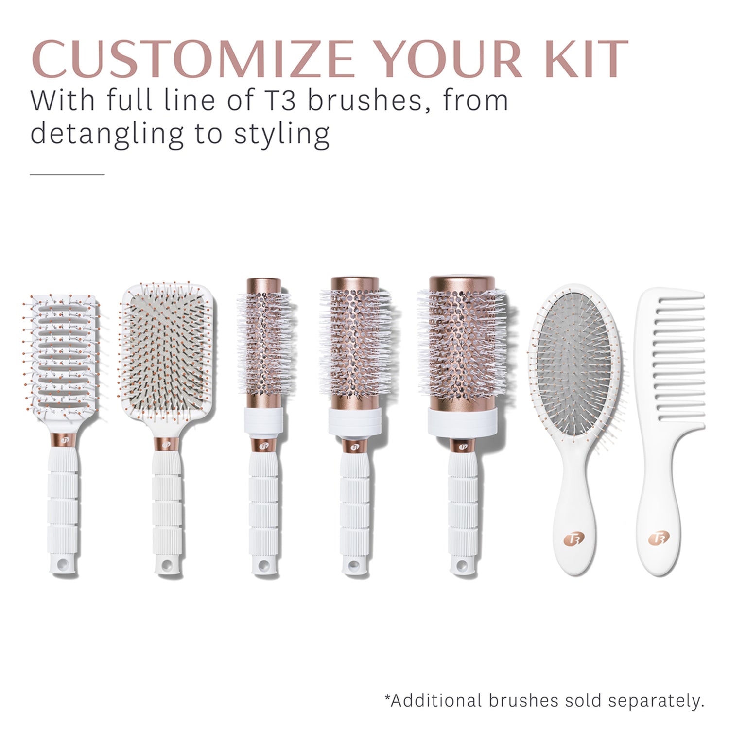 T3 Dry Vent Brush brand collection image .