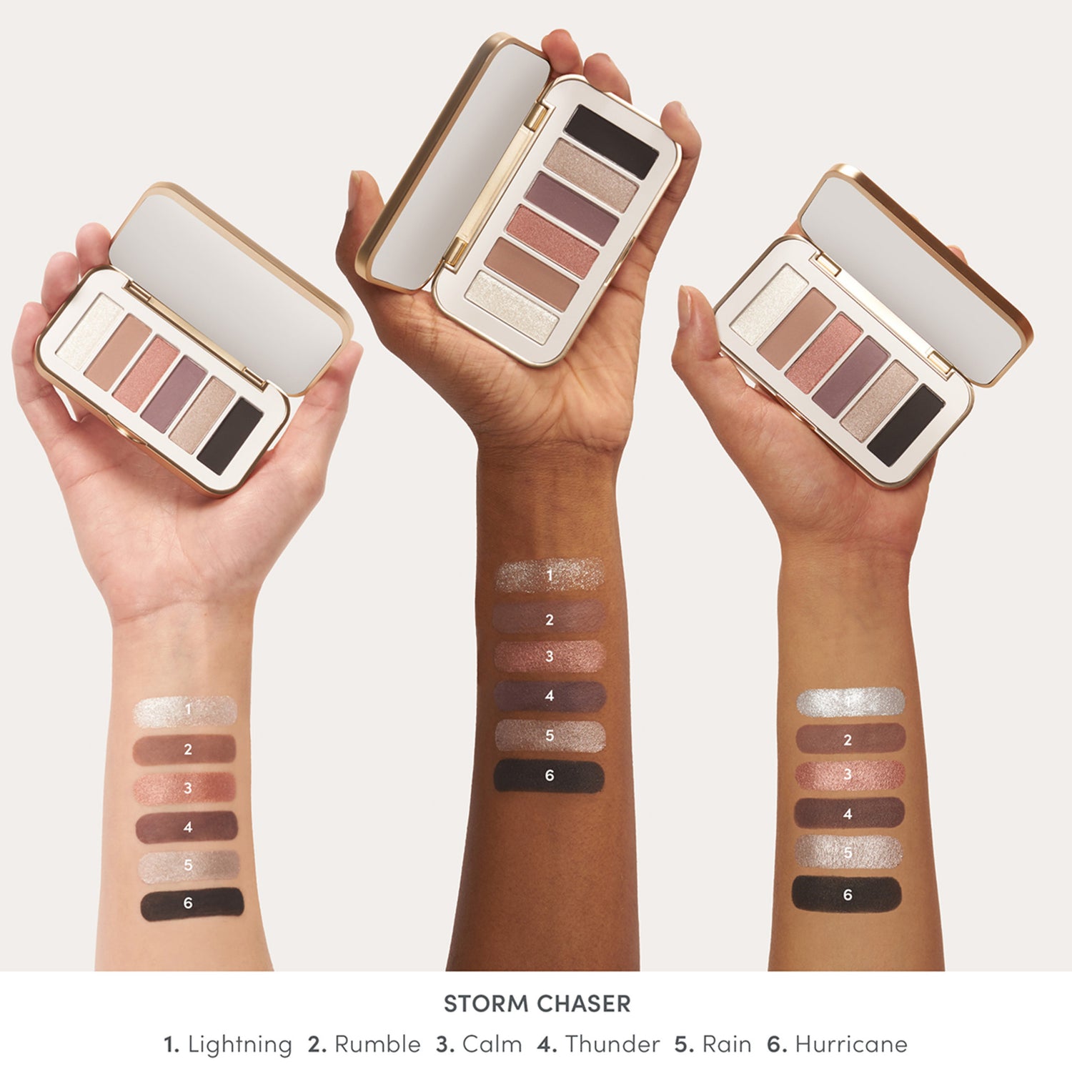 Jane Iredale PurePressed Eye Shadow Palette Color/Shade variant: Storm Chaser model image .