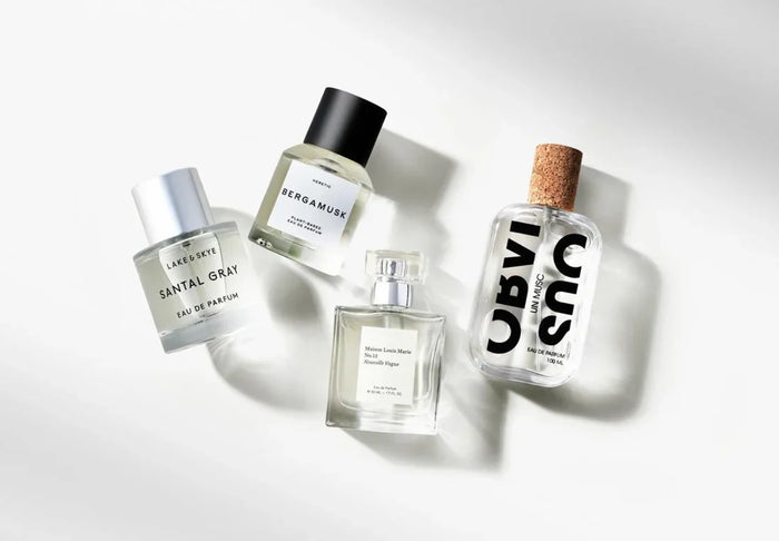 bottles of personal fragrance