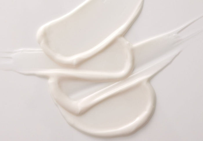 Swatches of cream products