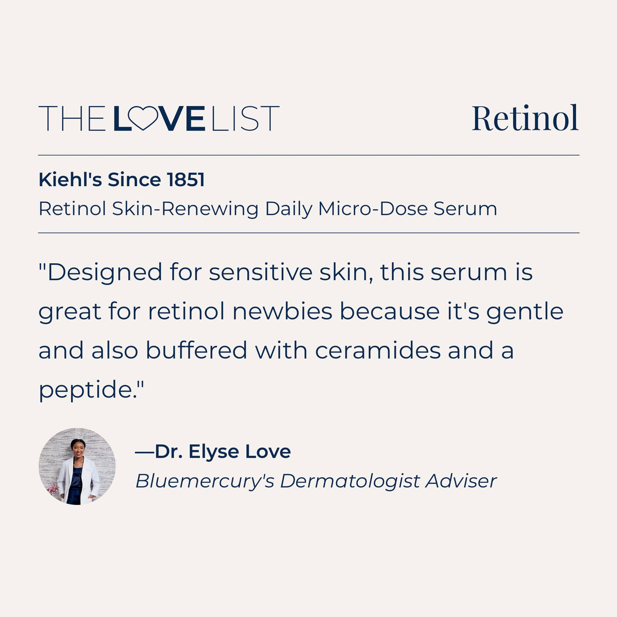 Kiehl's Since 1851 Micro-Dose Anti-Aging Retinol Serum With Ceramides and Peptide .