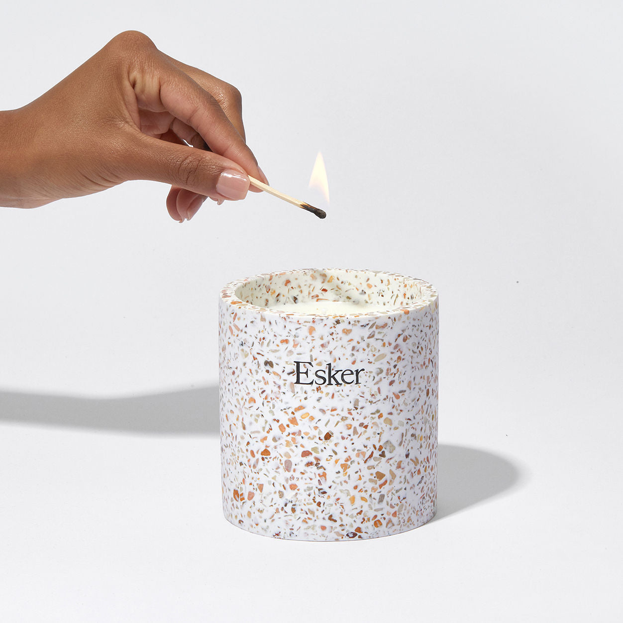 Esker Terrazzo Plantable Candle