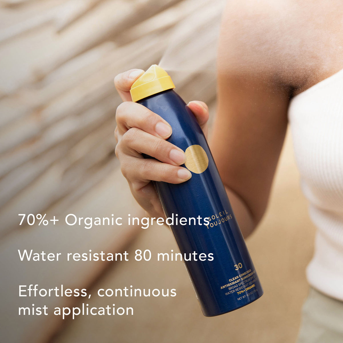 Soleil Toujours Clean Conscious Antioxidant Sunscreen Mist SPF 50 .
