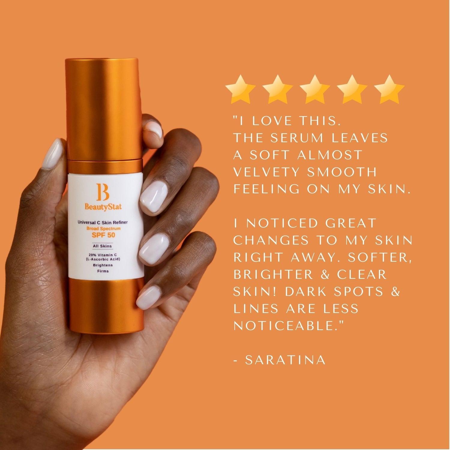 BeautyStat Universal C Skin Refiner Vitamin C Serum + SPF 50 Mineral Sunscreen