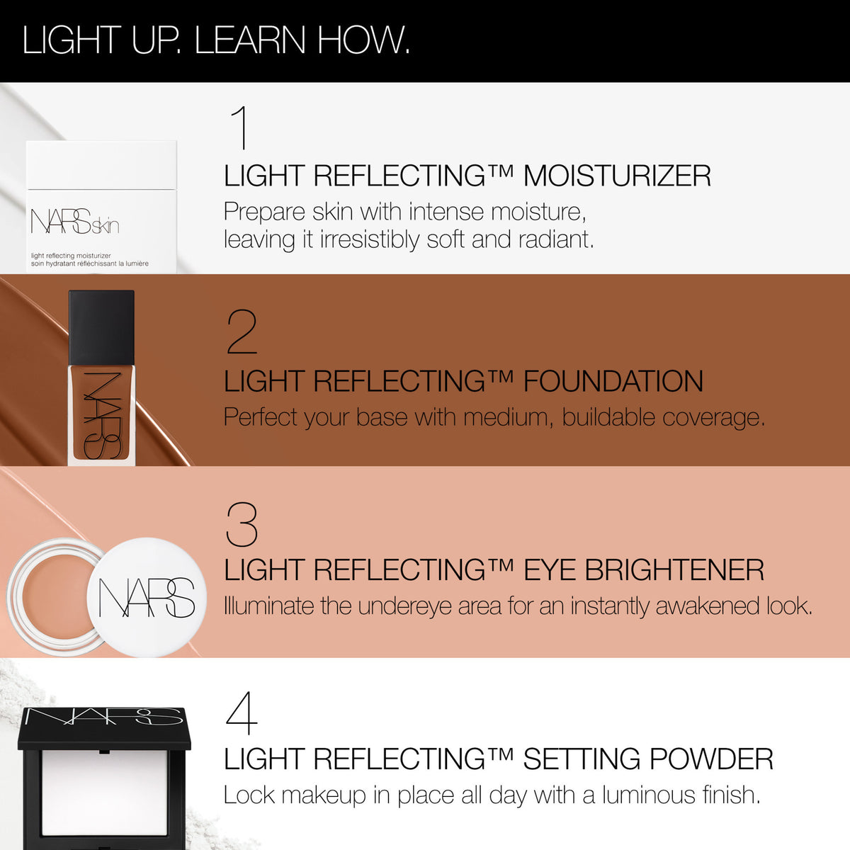 Nars Light Reflecting Eye Brightener . This product is for light complexions