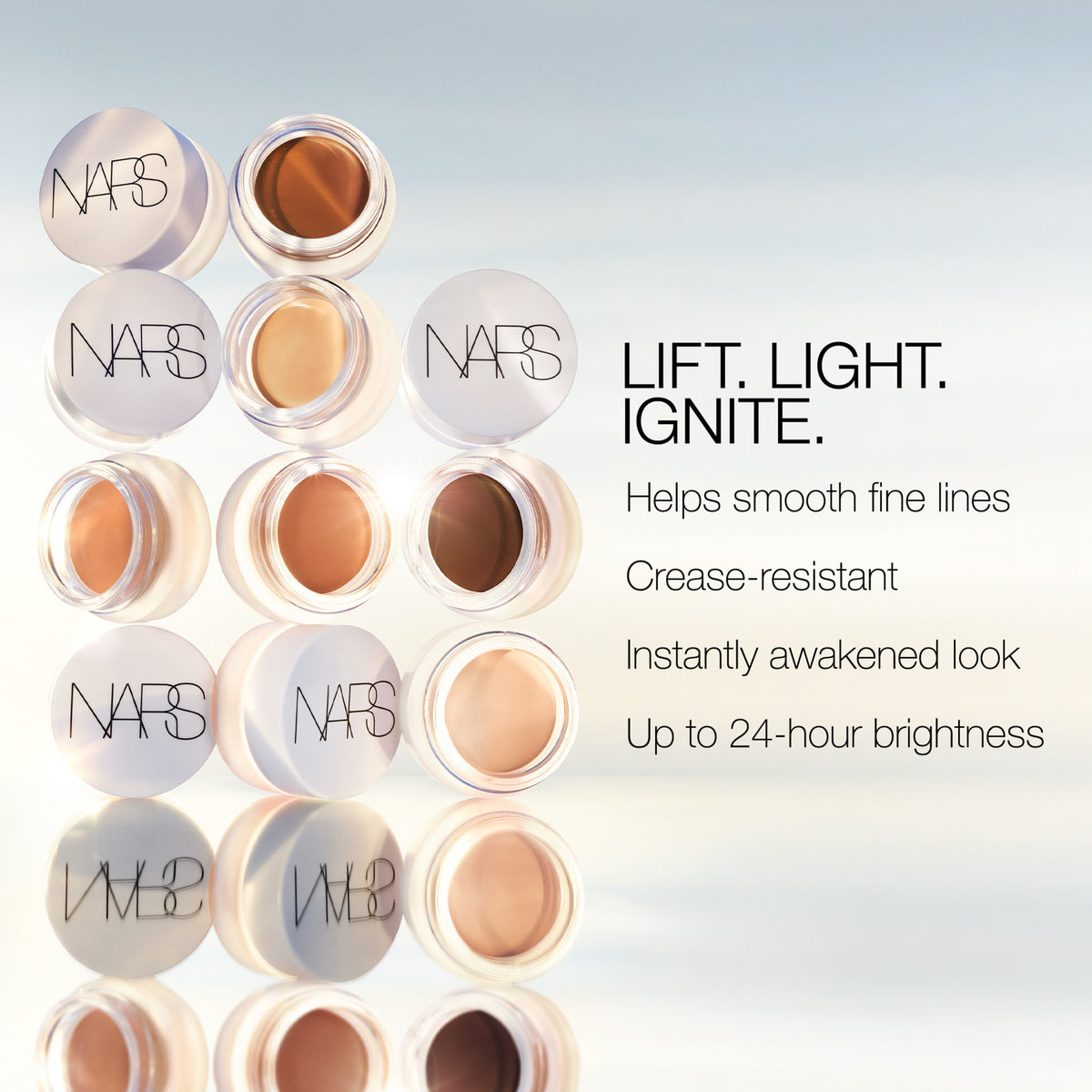 Nars Light Reflecting Eye Brightener . This product is for light complexions