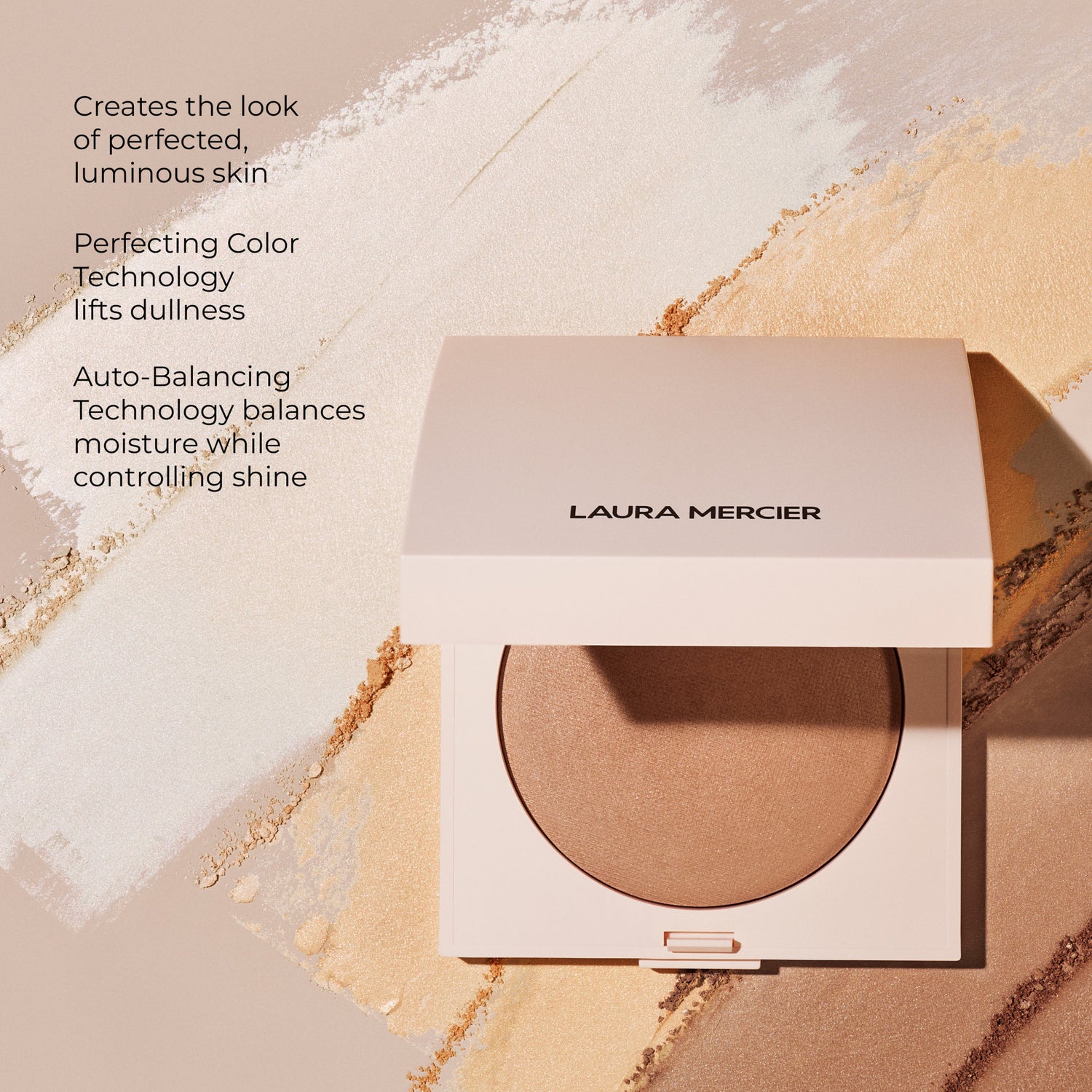 Laura Mercier Real Flawless Luminous Perfecting Talc-Free Pressed Powder .