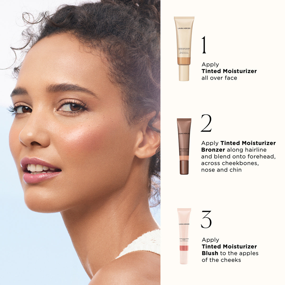 Laura Mercier Tinted Moisturizer Bronzer . This product is for deep complexions
