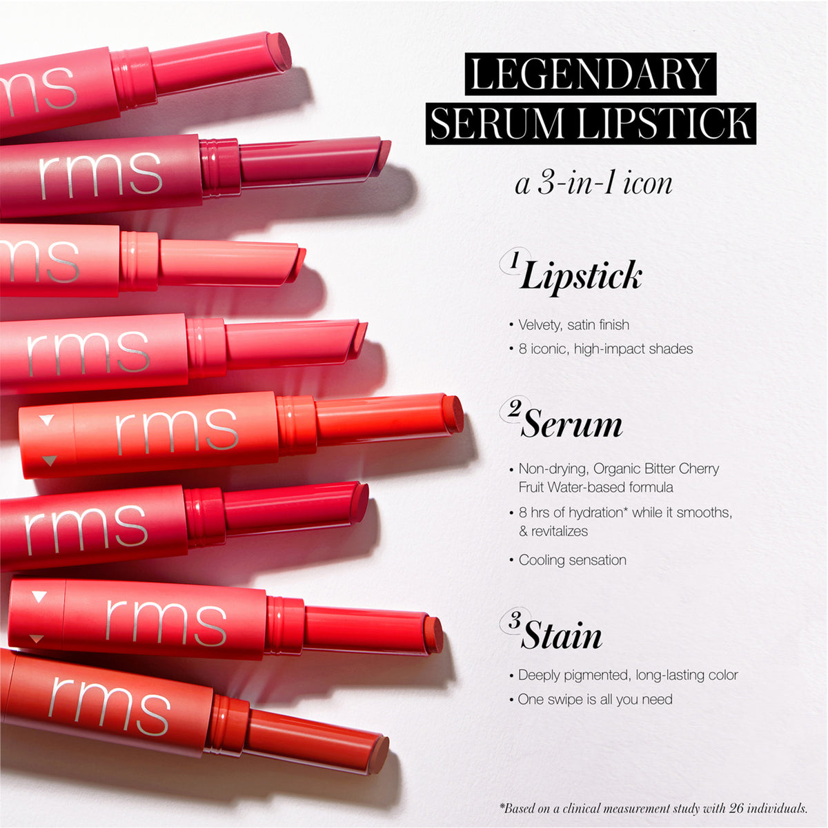RMS Beauty Legendary Serum Lipstick .