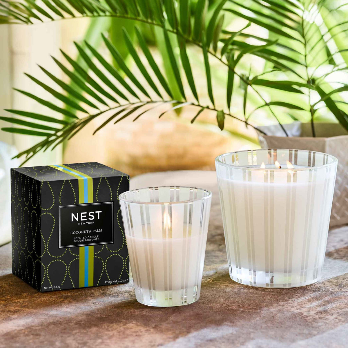 Nest Coconut and Palm Candle .