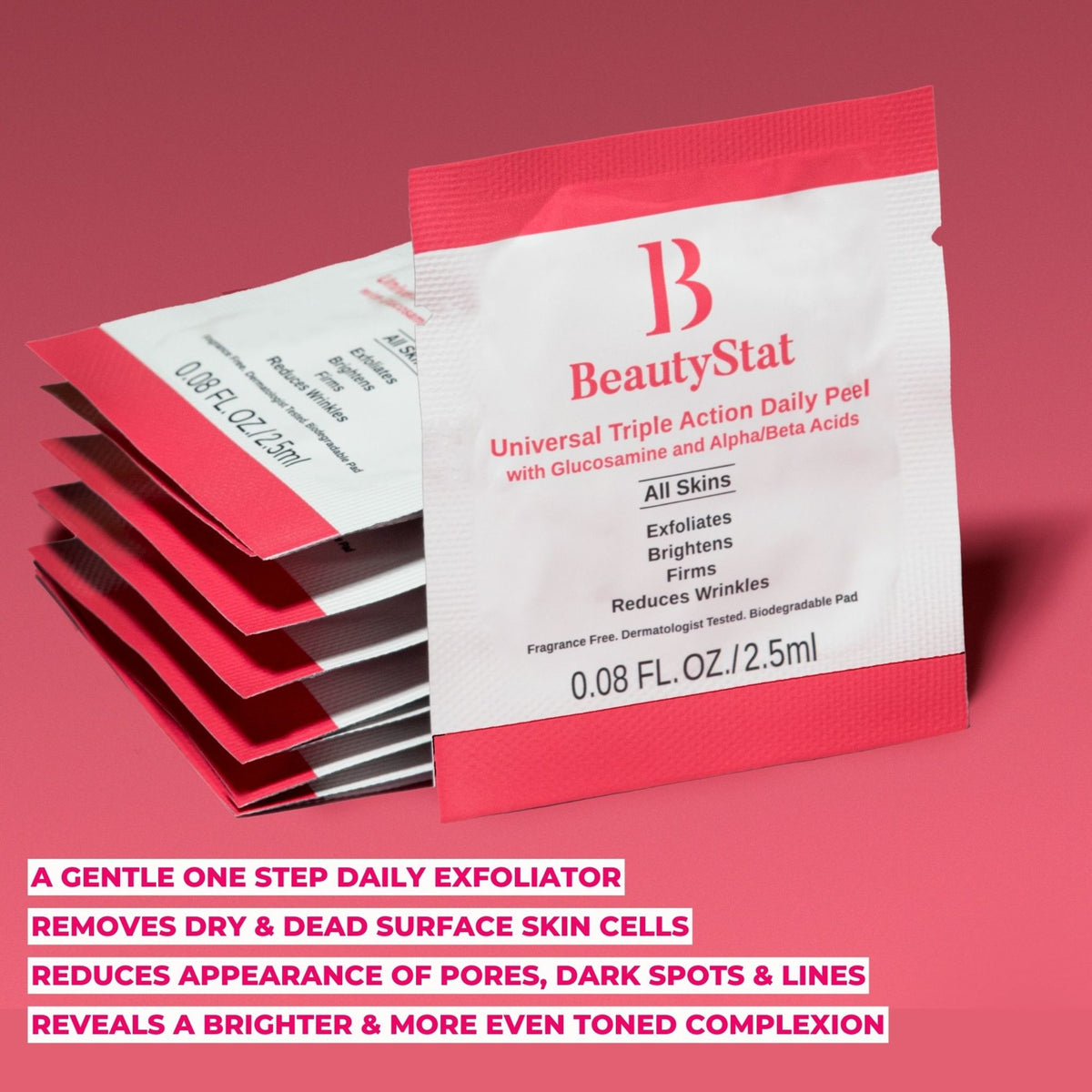 BeautyStat Universal Triple Action Daily Peel with Glucosamine and AHAs/BHAs .