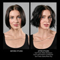 Before and after results of using Bumble and Bumble Surf Creme Rinse Conditioner