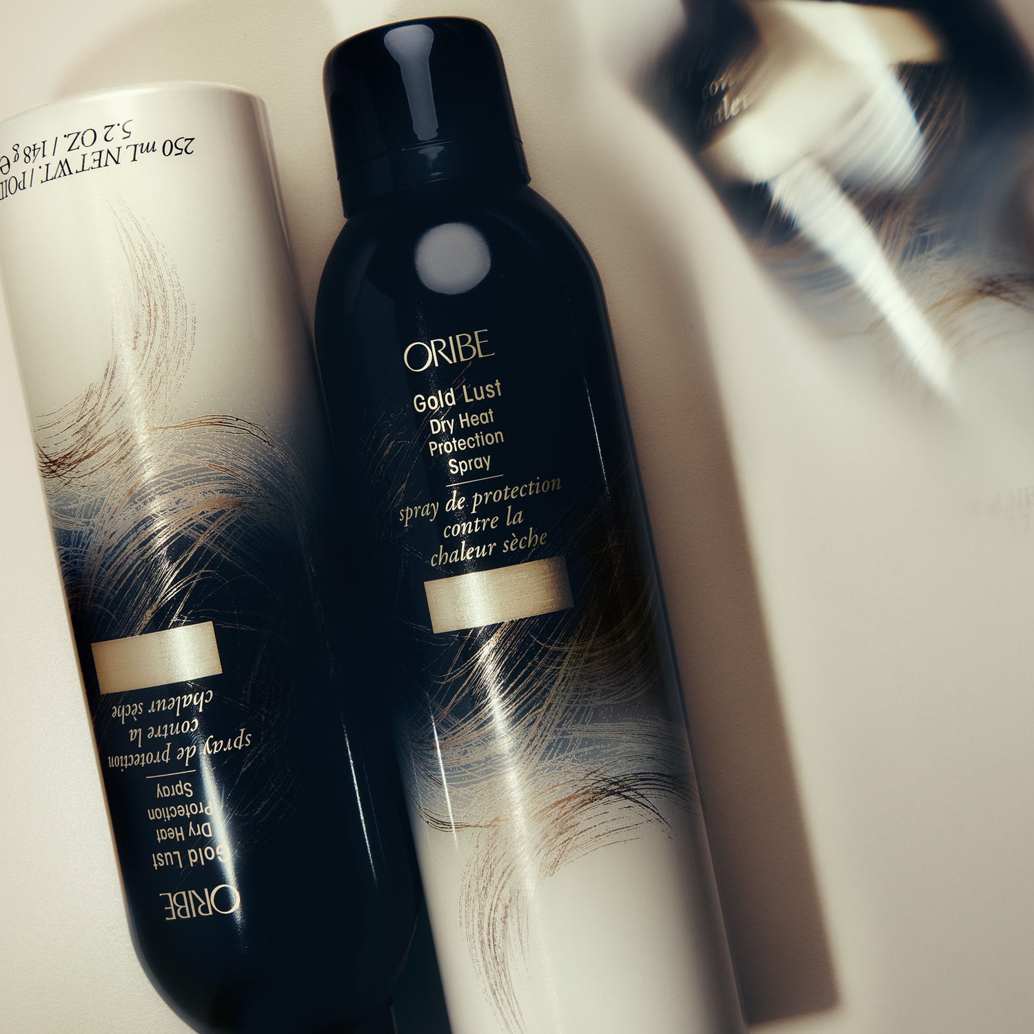 Lifestyle image of Oribe Gold Lust Dry Heat Protection Spray