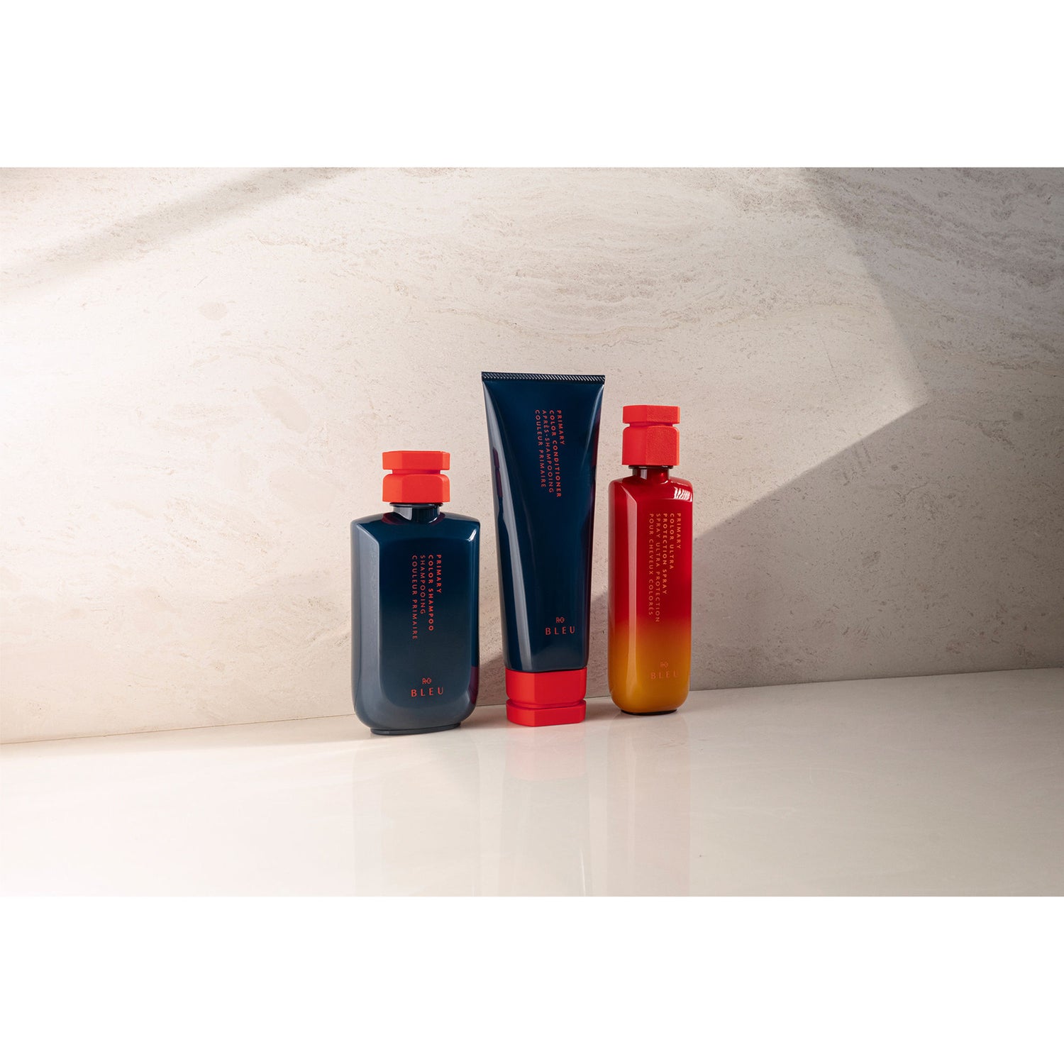 Lifestyle image of R+Co Bleu Primary Color Shampoo