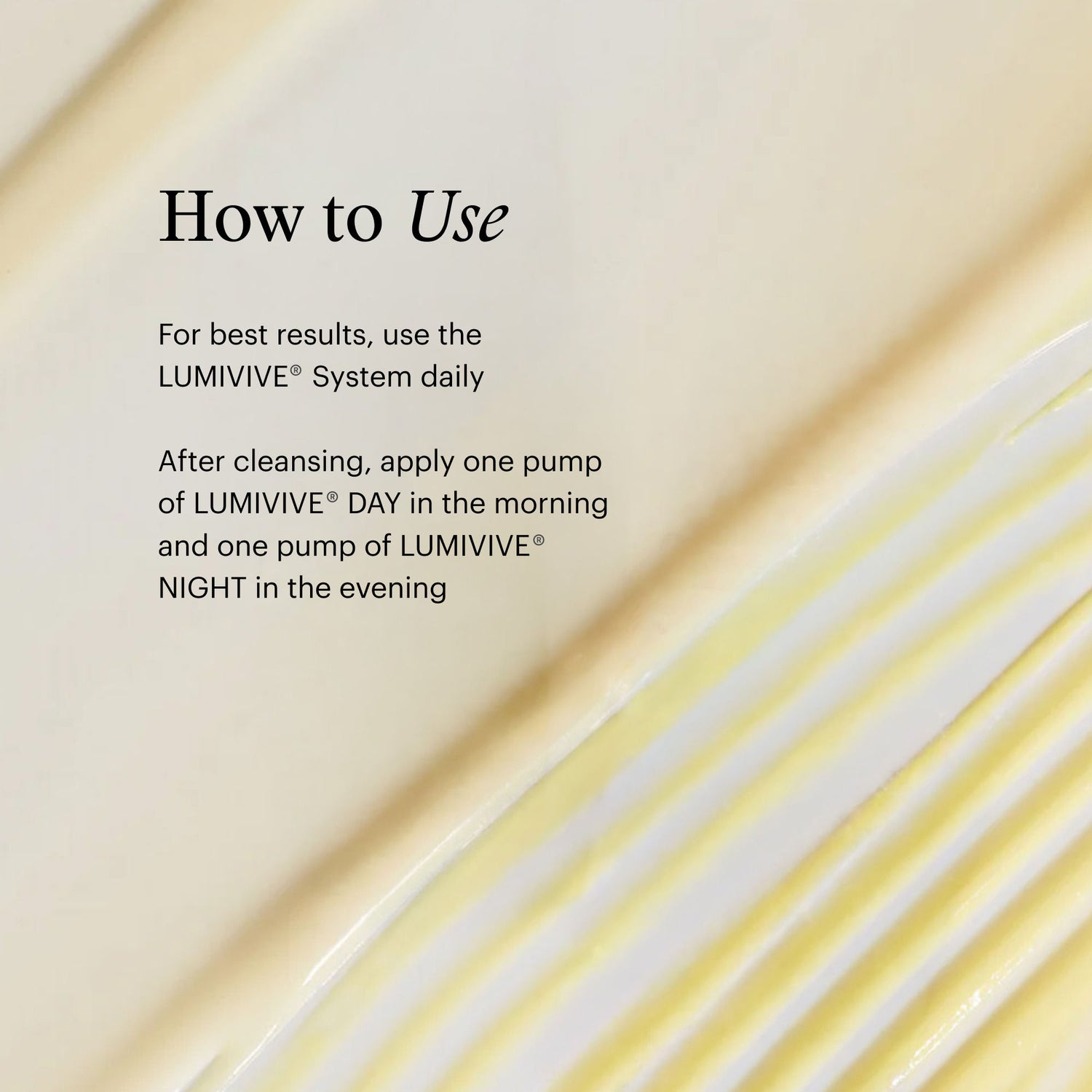 Information related to SkinMedica Lumivive System, Day and Night