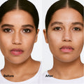 Before and after results of using Clinique  Rinse-Off Eye Makeup Solvent