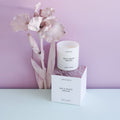 Lifestyle image of Lake & Skye Iris and White Orchid Candle