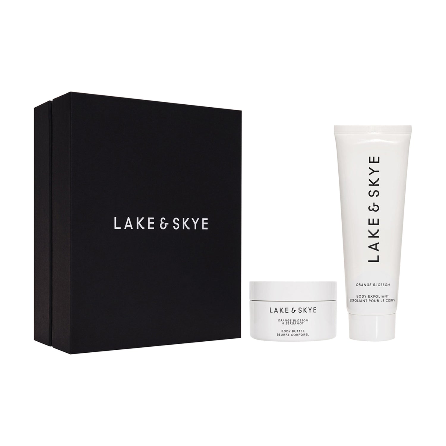 Lake & Skye Orange Blossom and Bergamot Body Butter and Orange Blossom Body Exfoliant Gift Set (Limited Edition) main image.