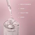 Image of an open Lake & Skye 11 11 Vanilla Body Oil