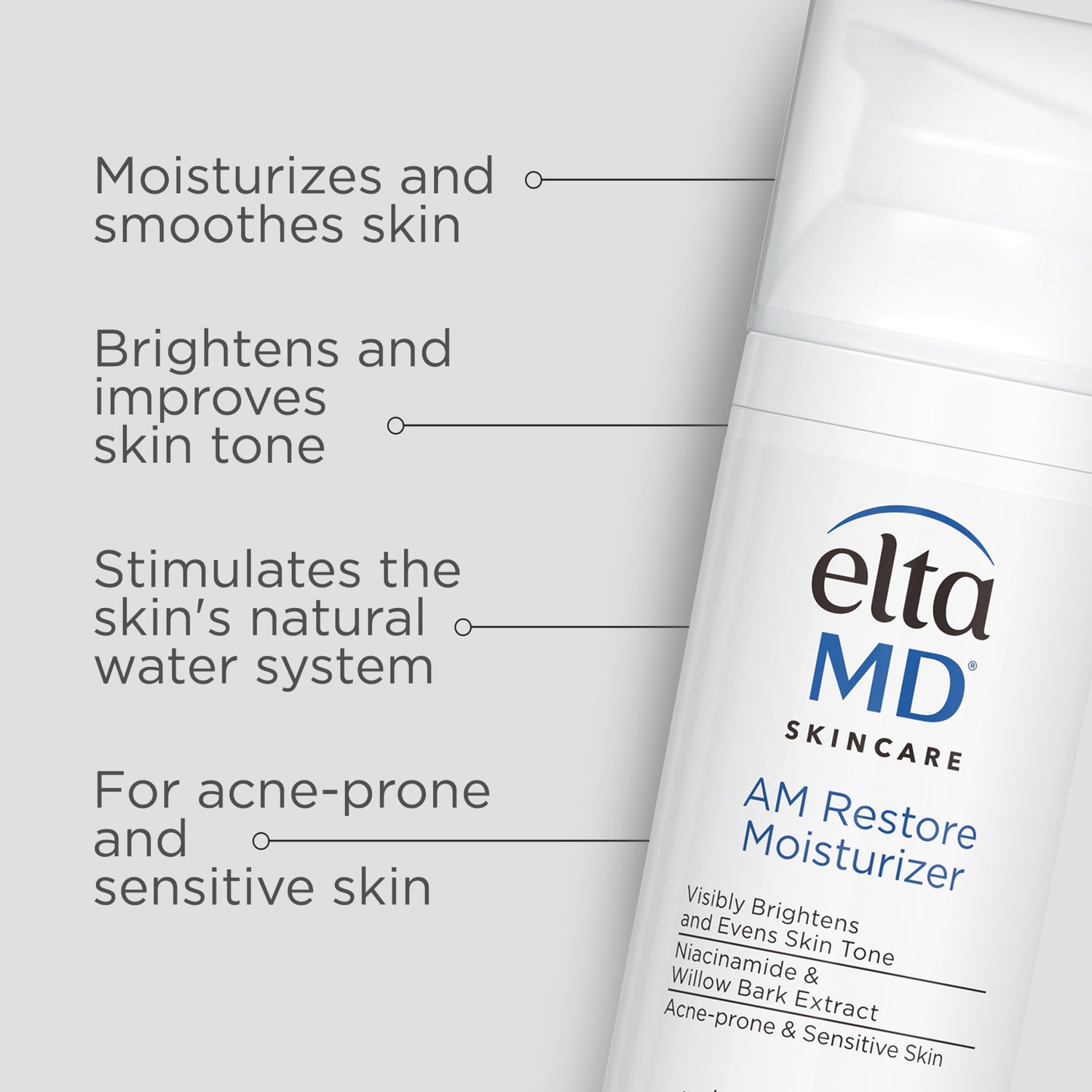 EltaMD AM Restore Moisturizer infographics image .