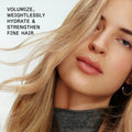 Lifestyle image of Olaplex No. 4Fine Bond Maintenance Volumizing Shampoo