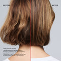 Before and after results of using Olaplex Nº.5 Leave-In Moisturize & Mend Leave-In Conditioner