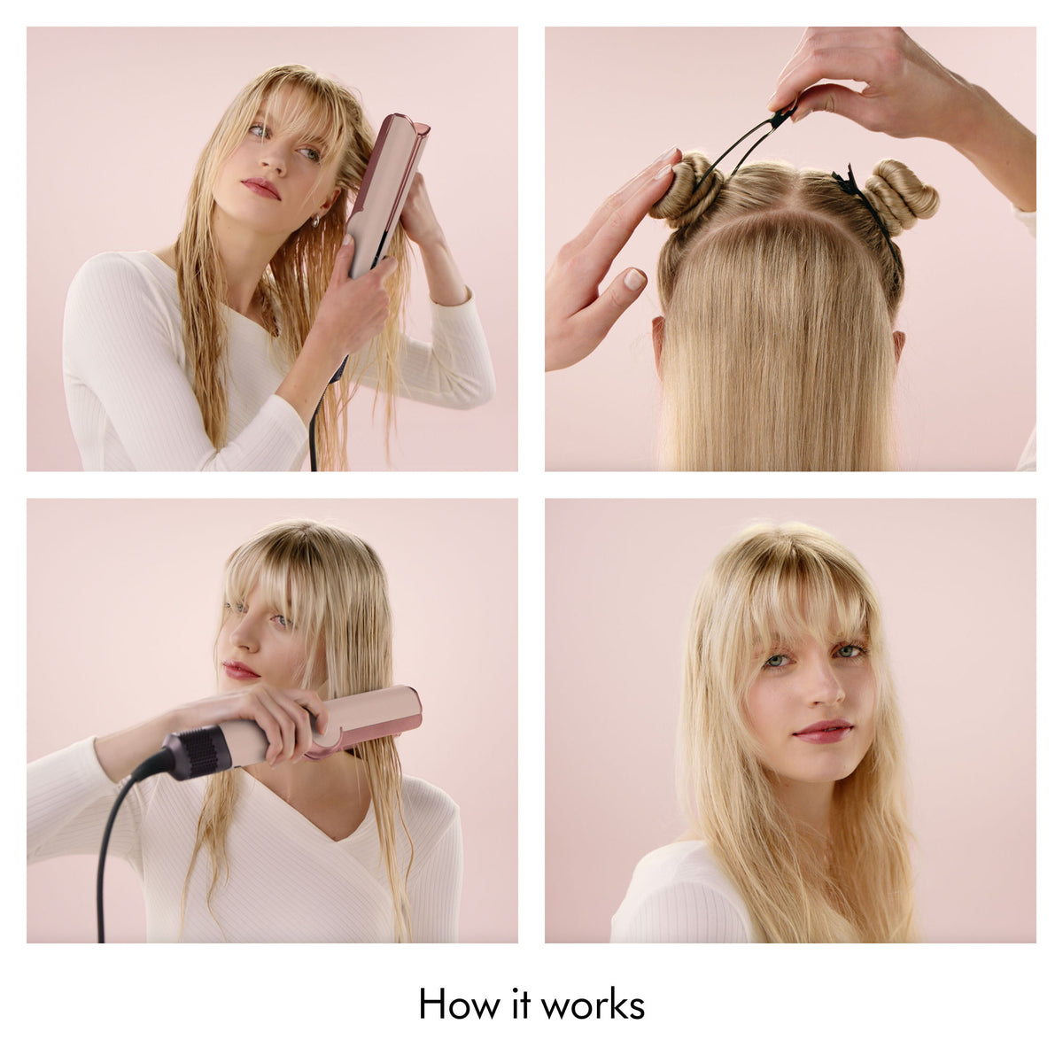 Before and after results of using Dyson Airstrait Wet-to-dry Straightener