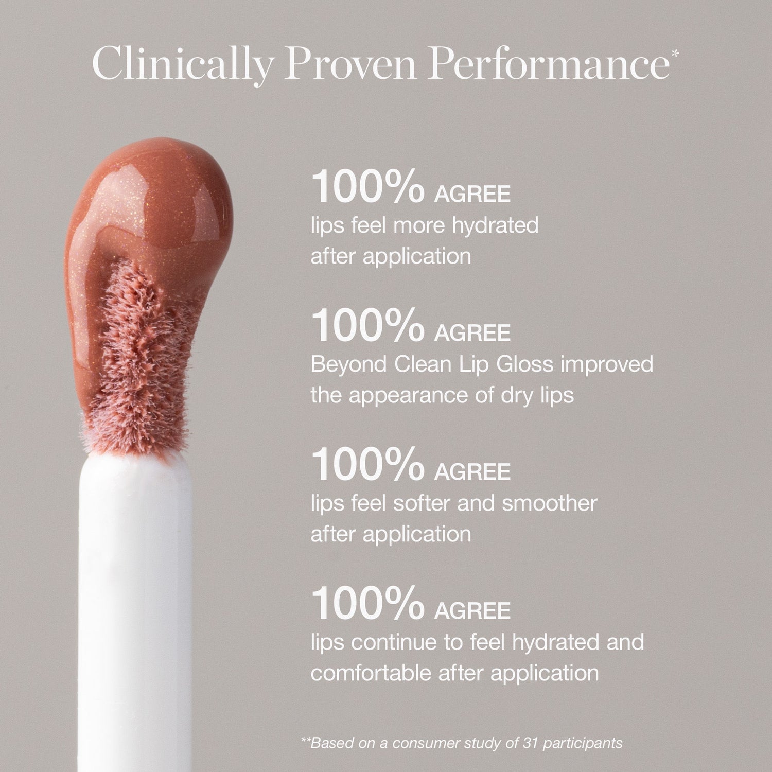 Lifestyle image of Ogee Beyond Clean Lip Gloss