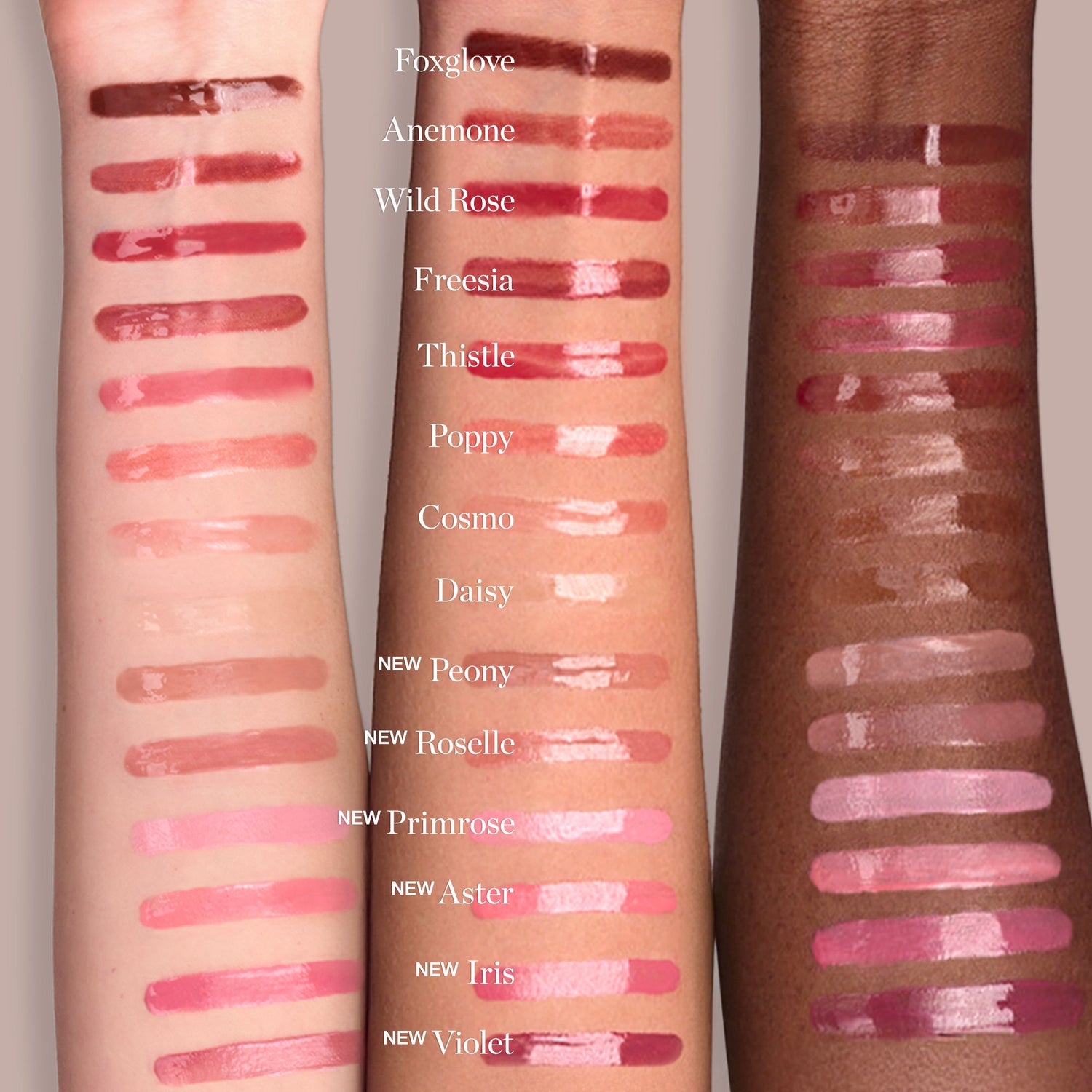 Group swatch image of Ogee Beyond Clean Lip Gloss
