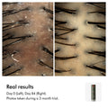 Before and after results of using Dyson Amino Balance & Strengthen Scalp Treatment for Fuller Looking Hair