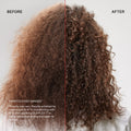 Before and after results of using Olaplex Nº.7 Bonding Oil