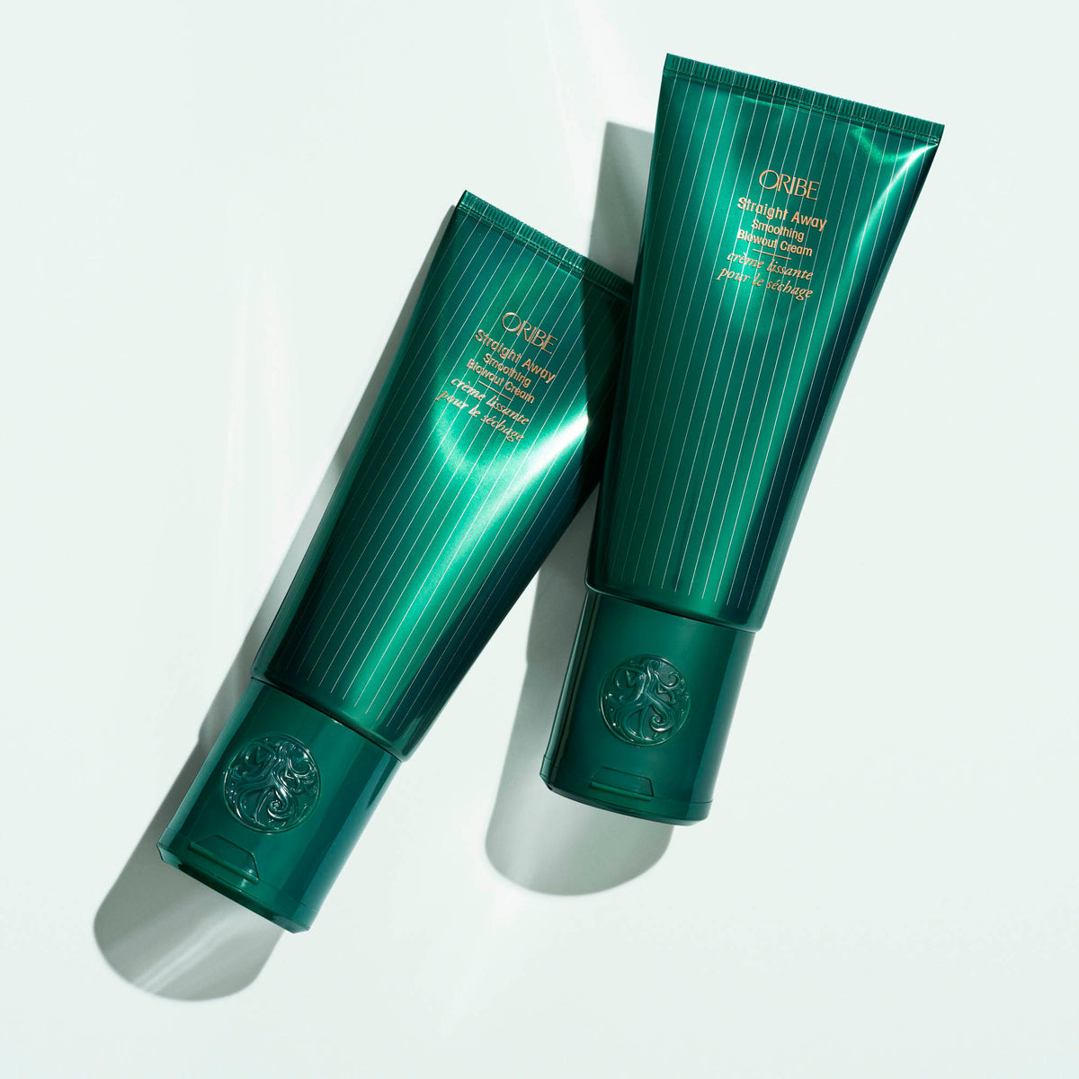 Lifestyle image of Oribe Straight Away Smoothing Blowout Cream for Curly Hair