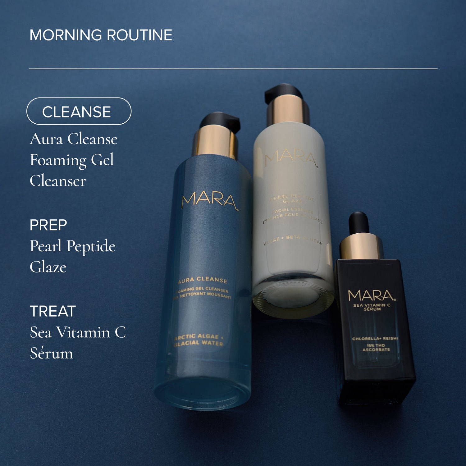 Lifestyle image of Mara Aura Cleanse Foaming Gel Cleanser