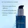 Lifestyle image of Mara Aura Cleanse Foaming Gel Cleanser