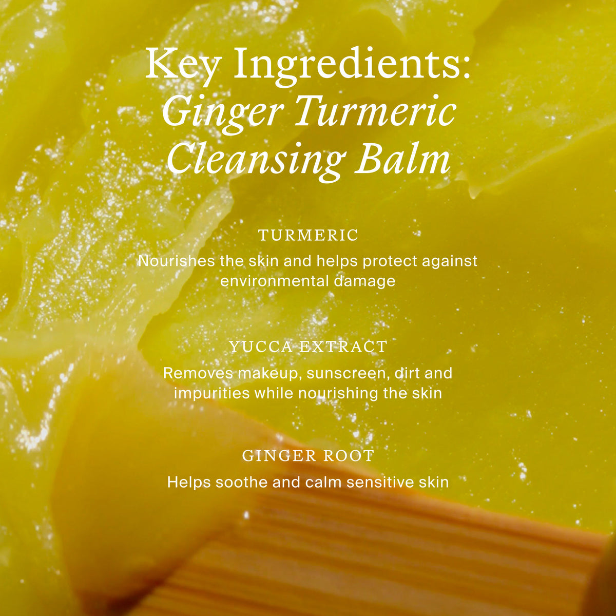Lifestyle image of True Botanicals Ginger Turmeric Cleansing Balm
